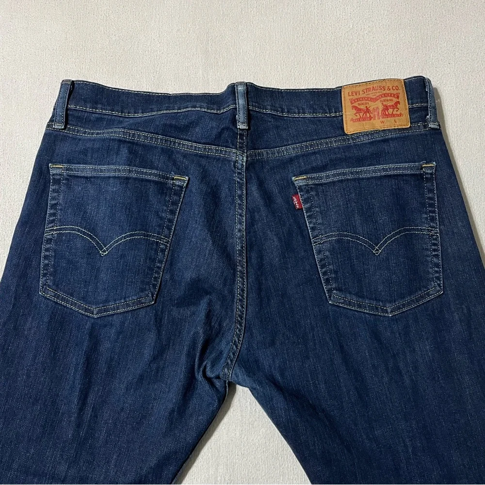 Levis 513 Mens 36x29 Slim Straight Blue‎ Denim Jeans